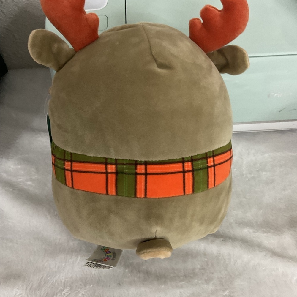 Squishmallows Patterson The Moose #7 Plush, Fall Harvest Squad 2022 Scarf Moose - Picture 2 of 6